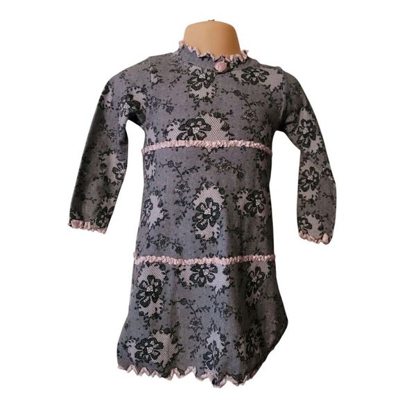 Lavender Alley Ruffle Lined Dress Size 2T - Picture 2 of 4